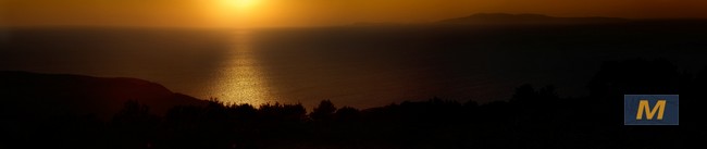 Korcula sunset on Croatian motorcycle tours