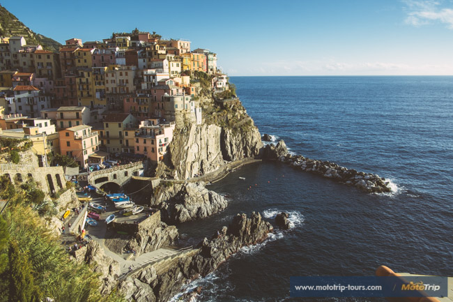 Manarola Cinque Terre on a motorcycle tour in Italy Manarola Cinque Terre on a motorcycle tour in Italy