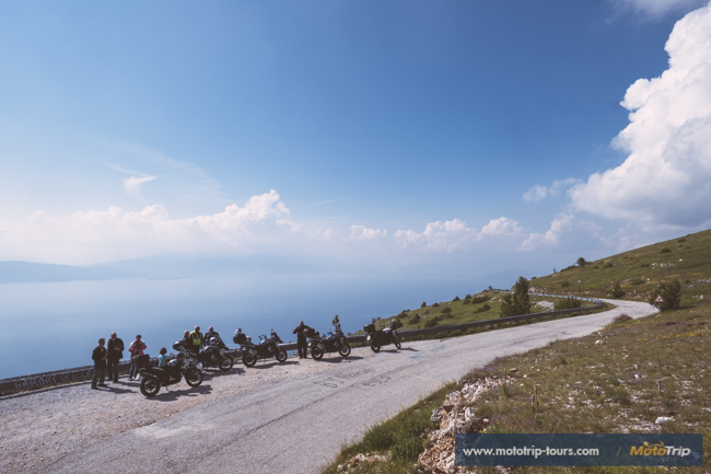 Lake Ohrid, Macedonia on motorcycles