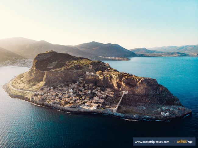 MotoTrip- Monemvasia with a drone