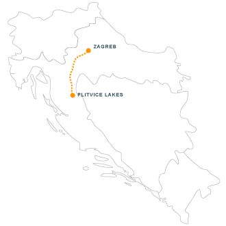 Zagreb- National Park Plitvice Lakes
