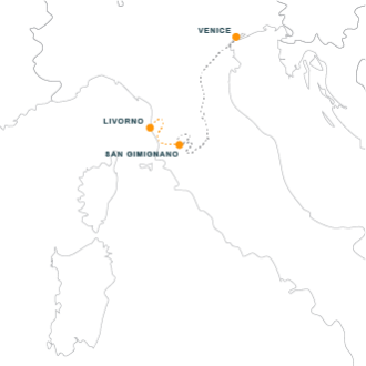 San Gimignano – Livorno (overnight ferry)